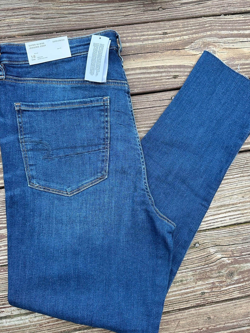 American Eagle super hi-rise jegging crop super stretch